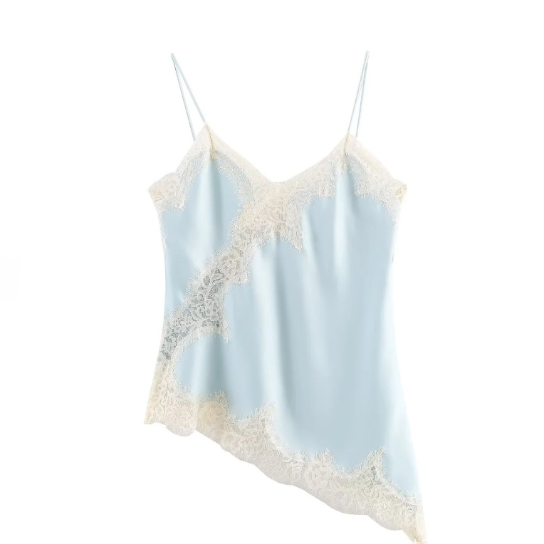 Elegant Lace Asymmetric Suspender Dress