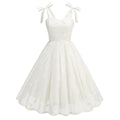 Vintage Embroidery Suspender Dress