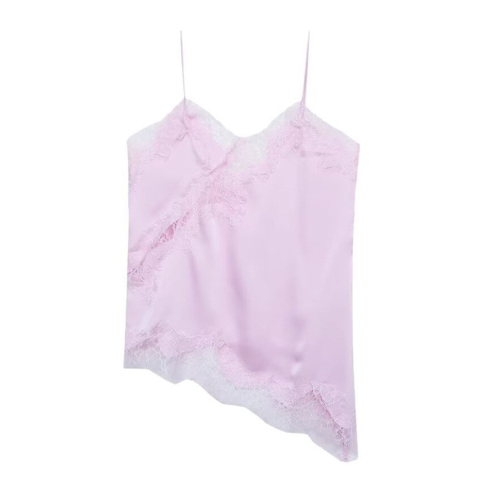 Elegant Lace Asymmetric Suspender Dress
