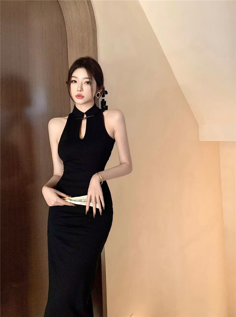 Elegant Chinese Style Cheongsam Evening Dress