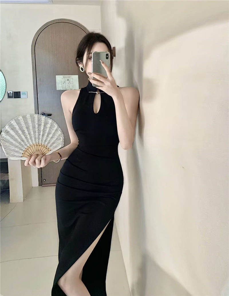 Elegant Chinese Style Cheongsam Evening Dress