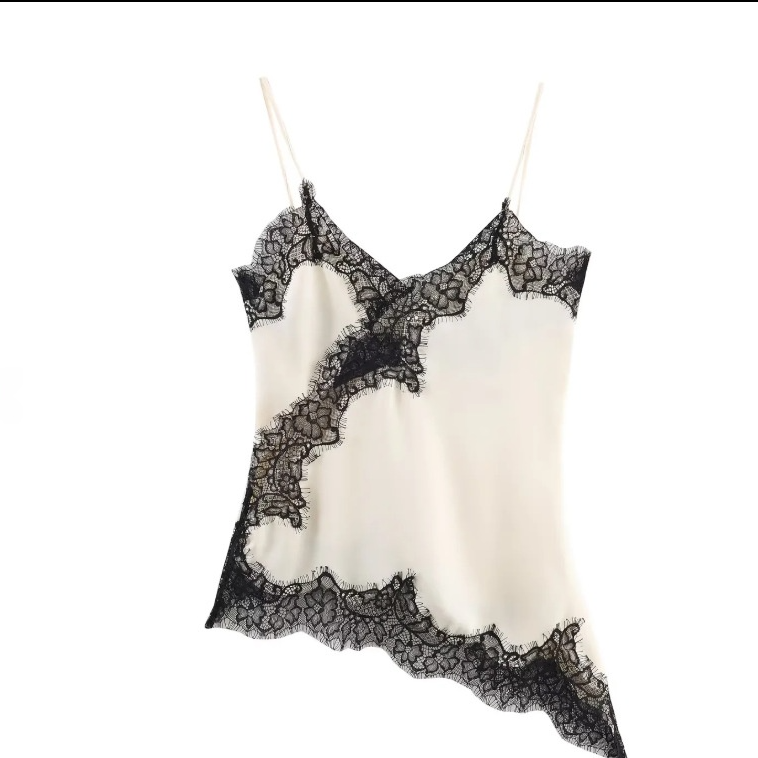 Elegant Lace Asymmetric Suspender Dress