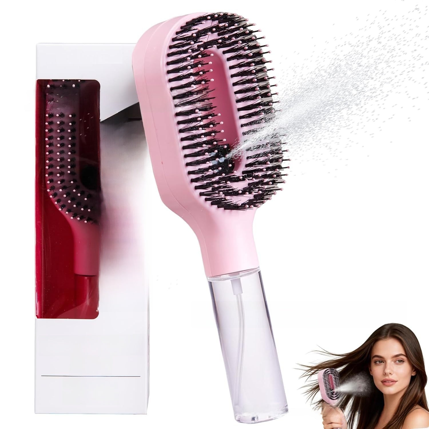 Hair mist spray comb with handle