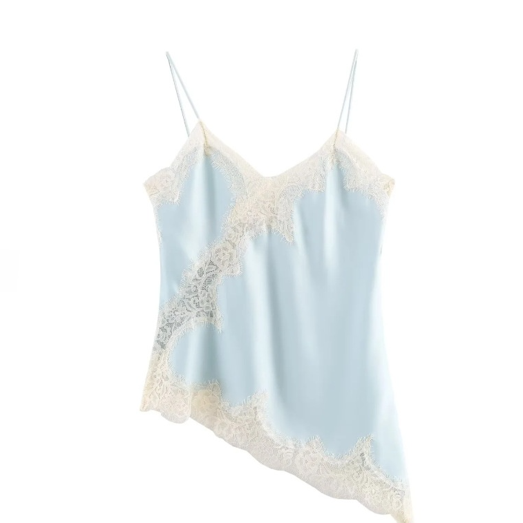 Elegant Lace Asymmetric Suspender Dress