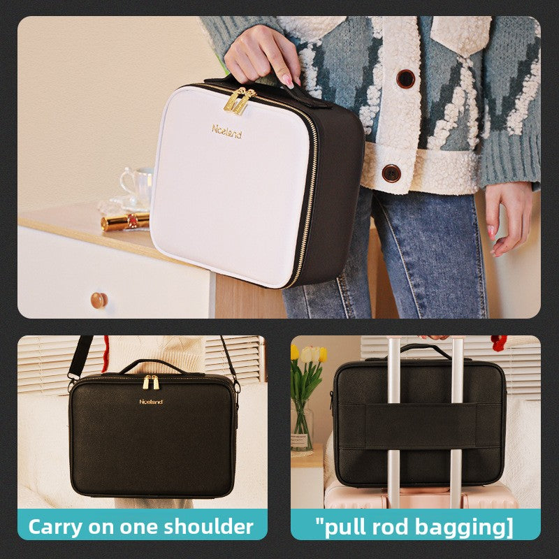 Cosmetic Bag with Mirror and LED Light