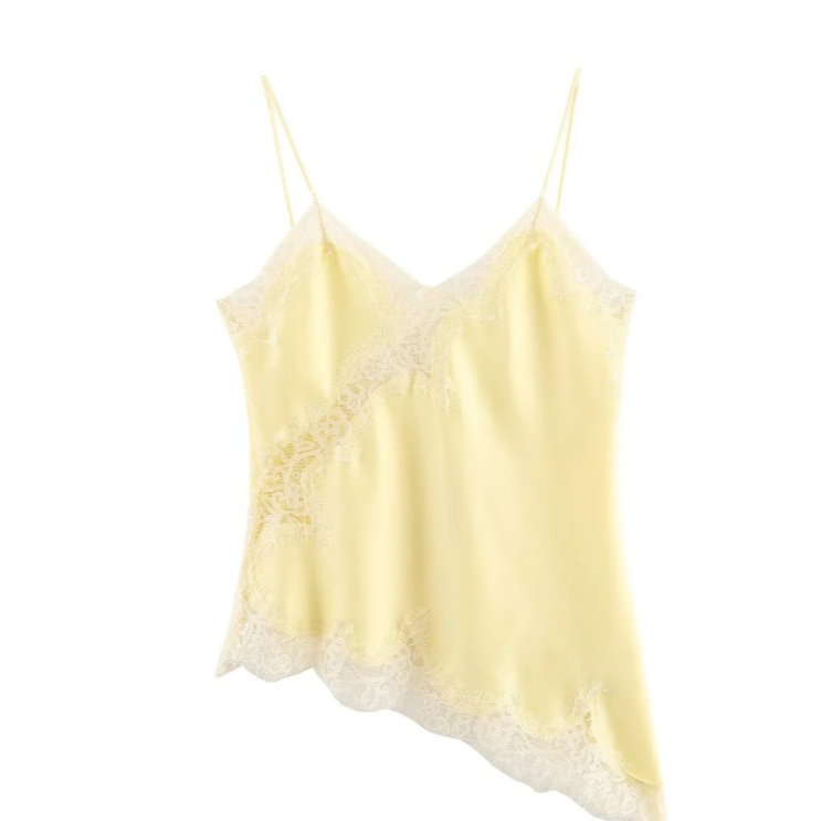 Elegant Lace Asymmetric Suspender Dress